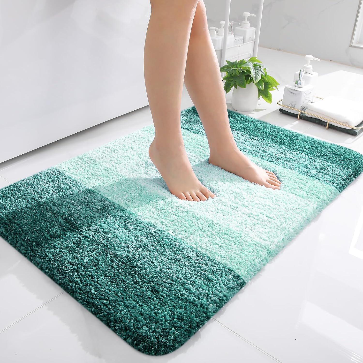 OLANLY Extra Soft Microfiber Bath Rugs Mat 36x24 for Comfort