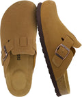 CUSHIONAIRE Hana Womens Clogs - Comfortable Vegan Suede Clogs