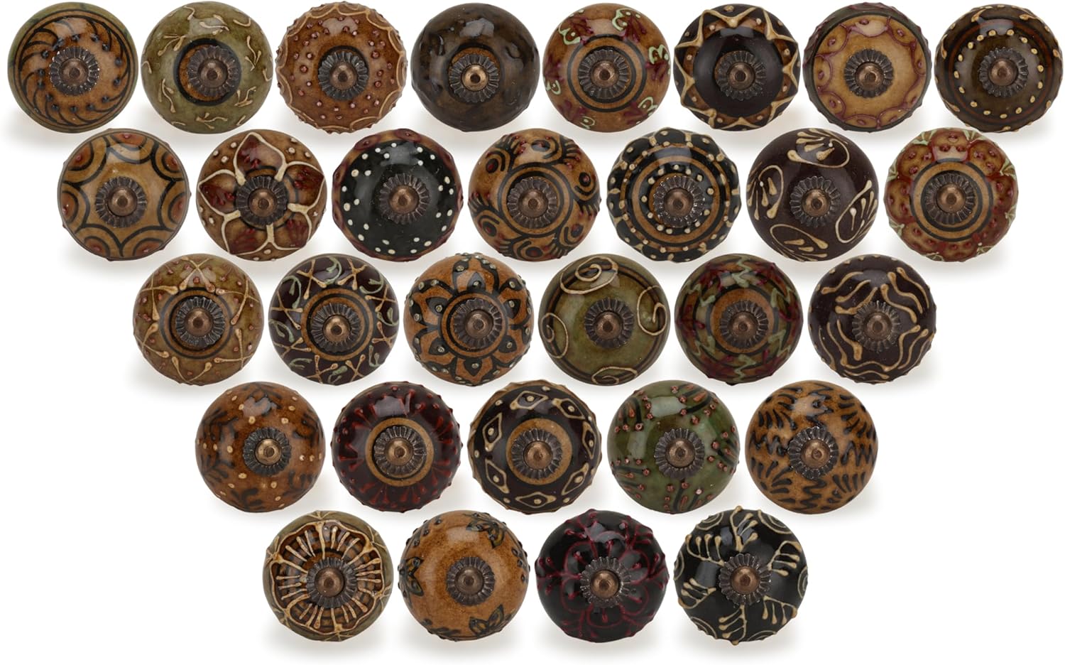 Dresser Knobs for Cabinets and Drawers - Decorative Ceramic Knobs