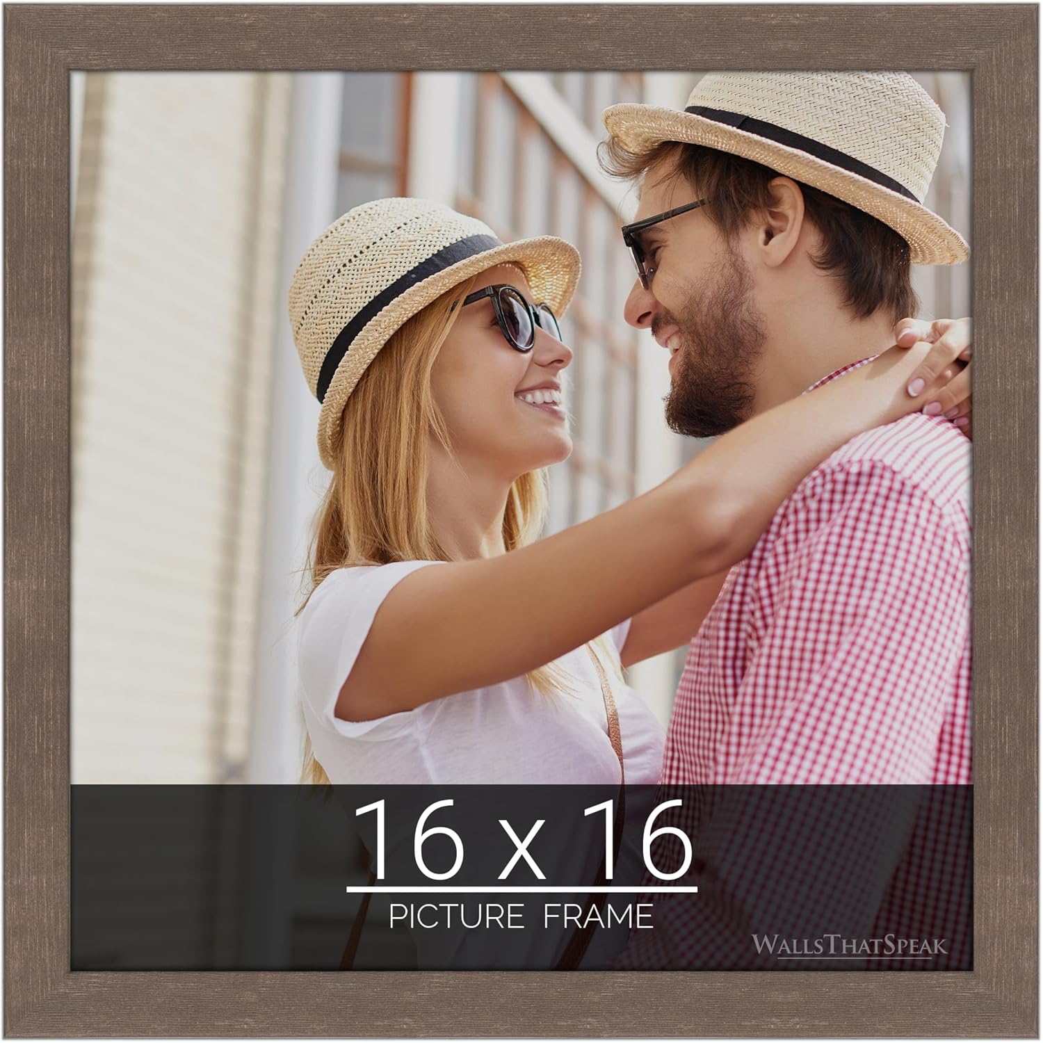 16x16 Brown American Barn Picture Frame for Puzzles and Photos