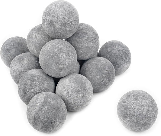 Skyflame Ceramic Fire Balls Set of 15 for Indoor Outdoor Use