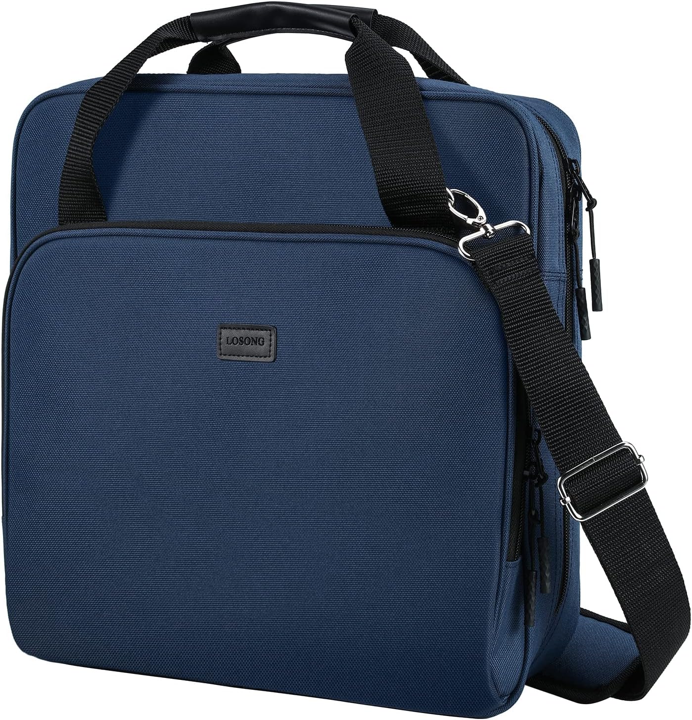 3 Ring Zipper Binder 2 Inch with Shoulder Strap for School