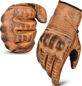 Motorcycle Gloves Men's Leather Motorbike Gloves Touchscreen Function
