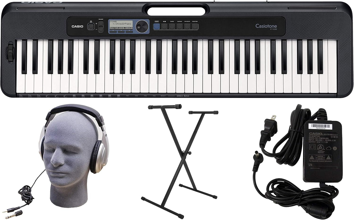 Casio CT-S300 61-Key Premium Keyboard Pack - Complete Set!