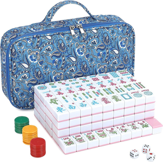 Large Pink American Mahjong Set by EIMEET - 166 Tiles