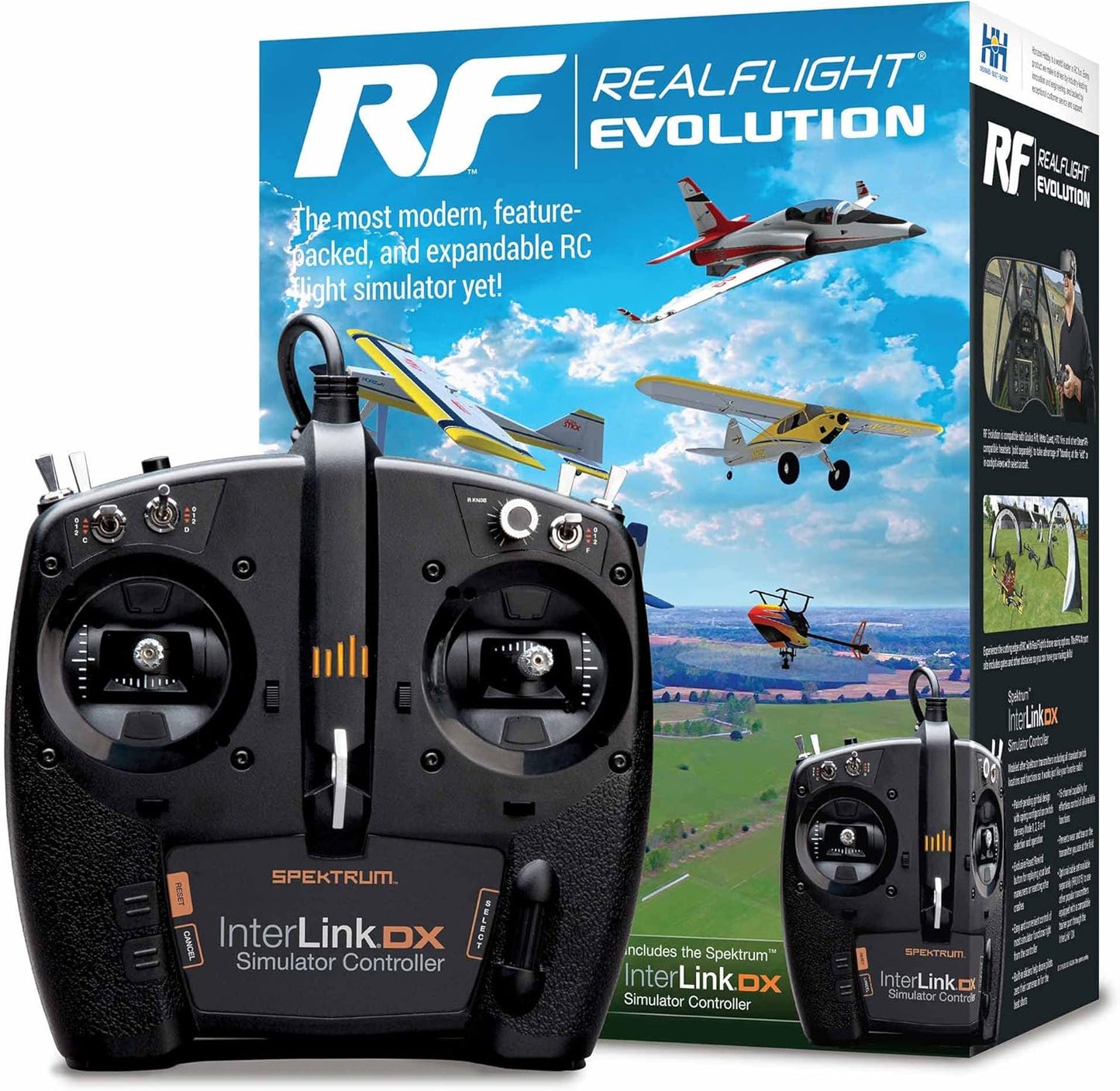 REALFLIGHT Evolution RC Flight Simulator Software with Controller