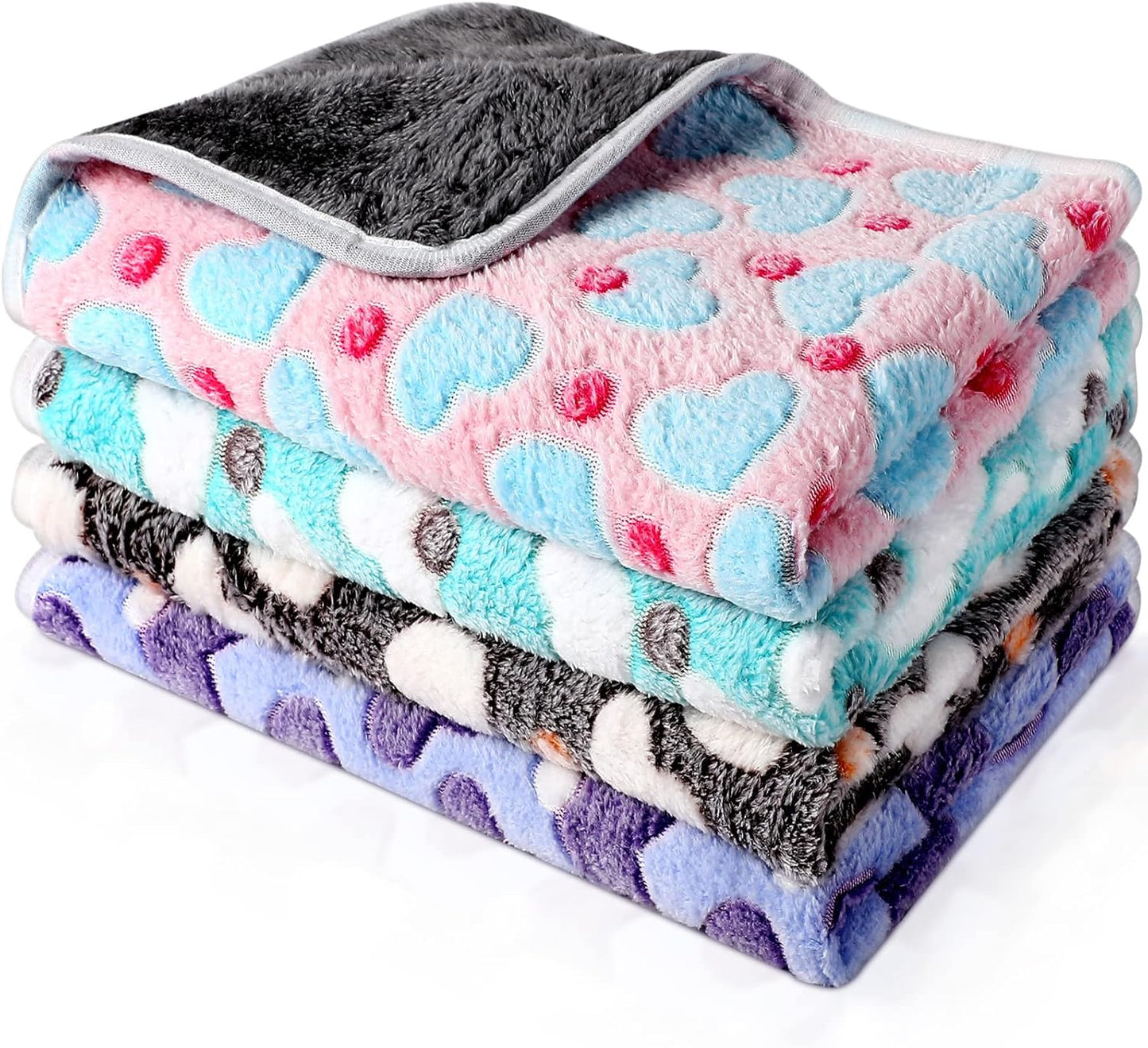 Waterproof Guinea Pig Blankets for Small Animals - 4 Pcs Set