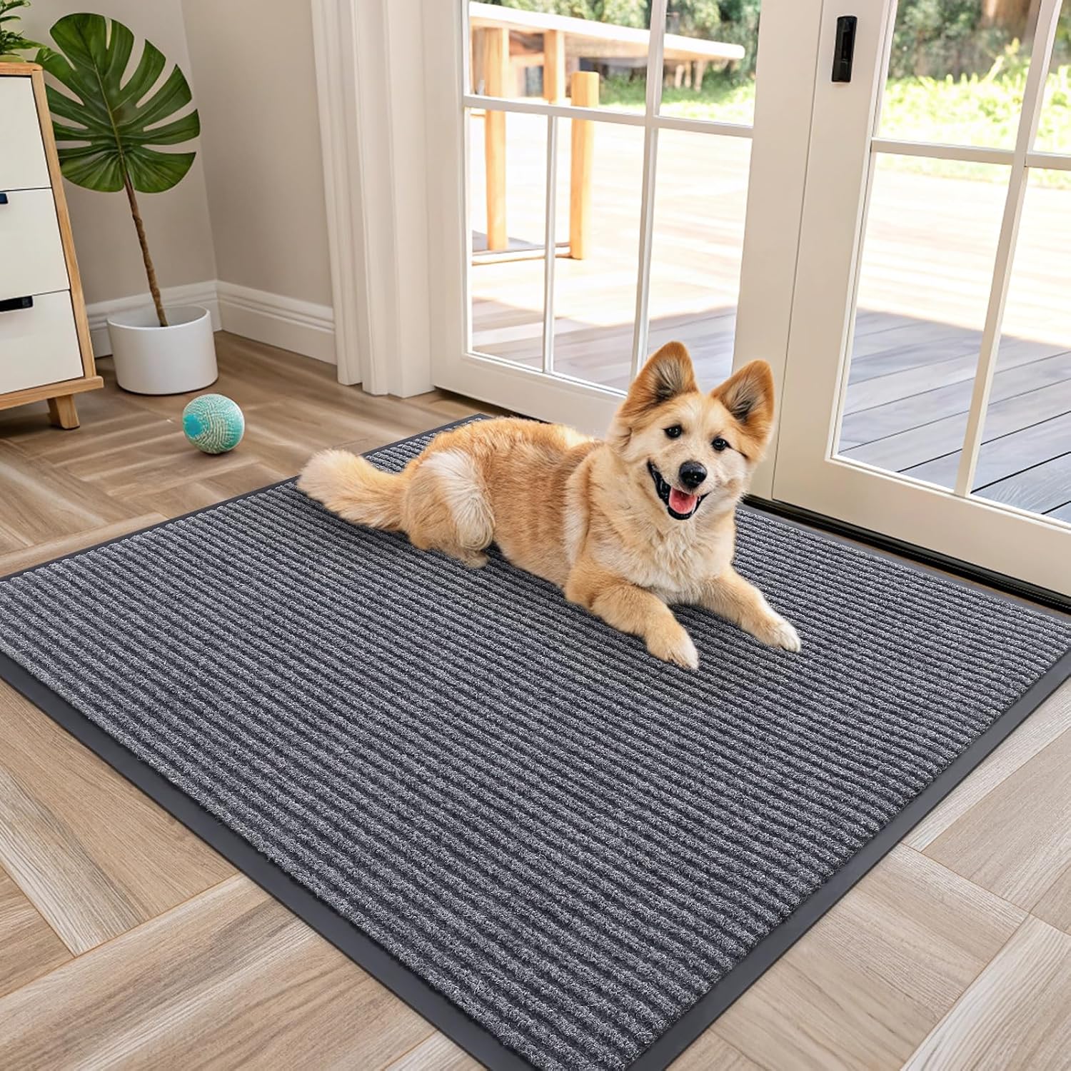 OLANLY Waterproof Heavy Duty Doormat for Indoor Outdoor Use