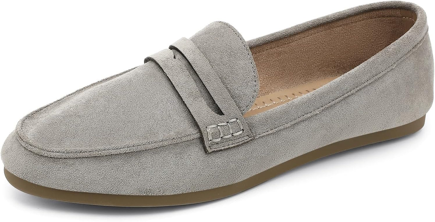 UBFEN Womens Penny Loafers Comfortable Lightweight Walking Flats