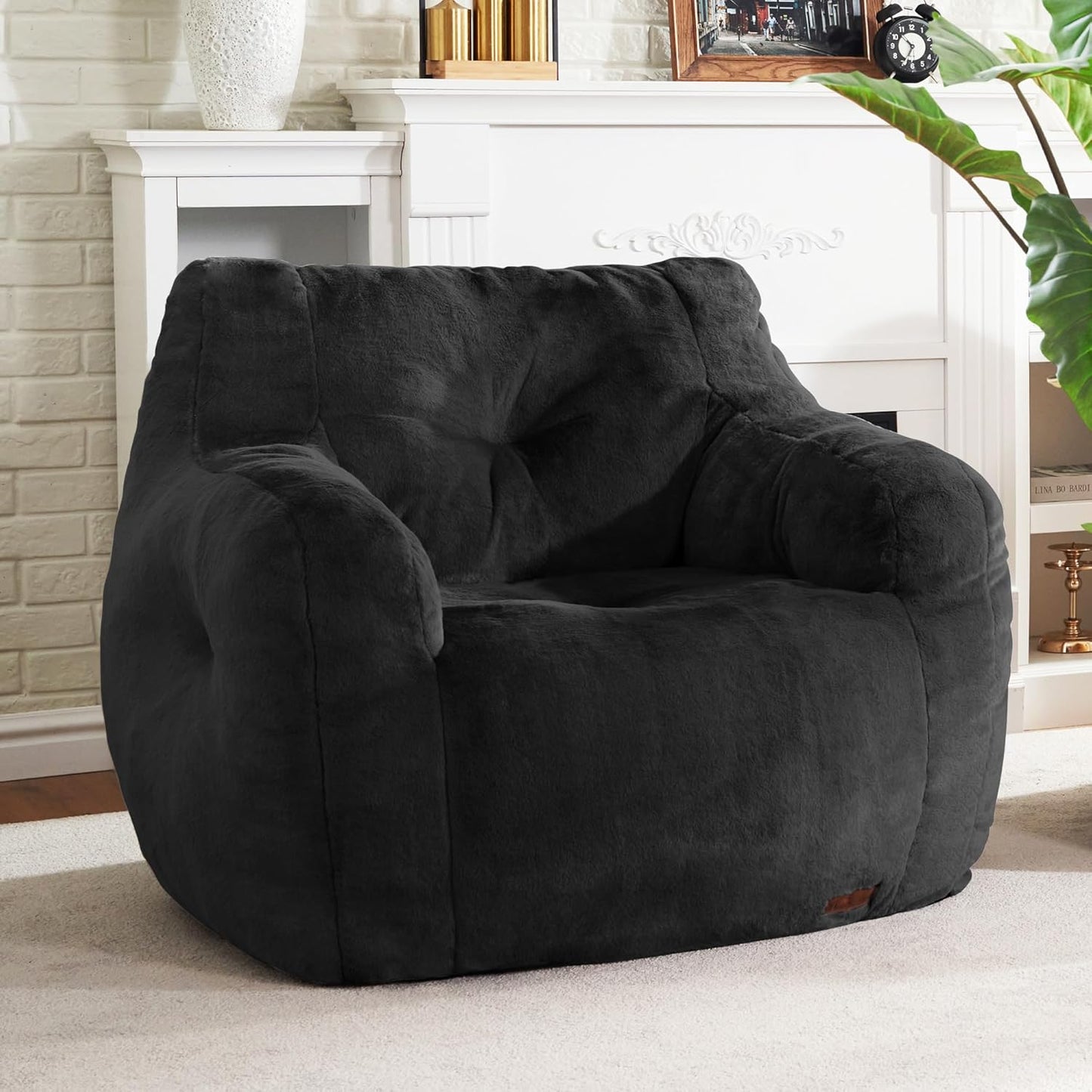 Hobestluk Bean Bag Chair for Adults - Cozy Foam Filler Sofa