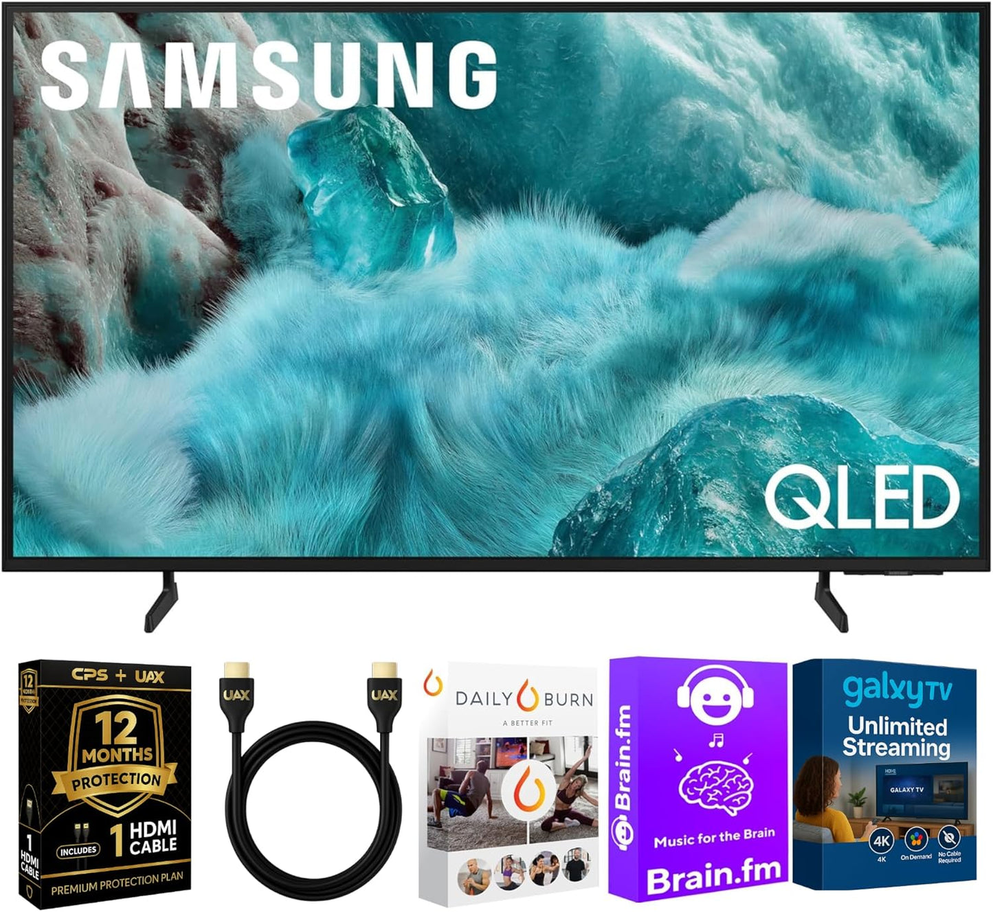 Samsung 55-Inch Q7F Series QLED 4K UHD Smart TV with Bundle