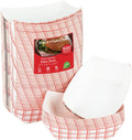 Stock Your Home Paper Food Boats 500 Pack - Sturdy Checkered Trays