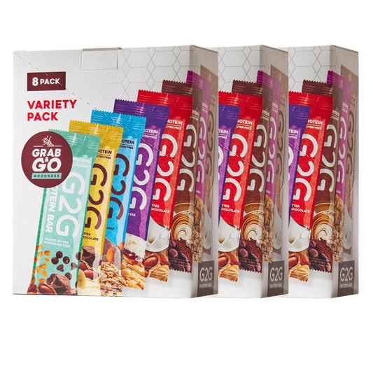 G2G Protein Bar Variety Pack - Delicious High Protein Snack
