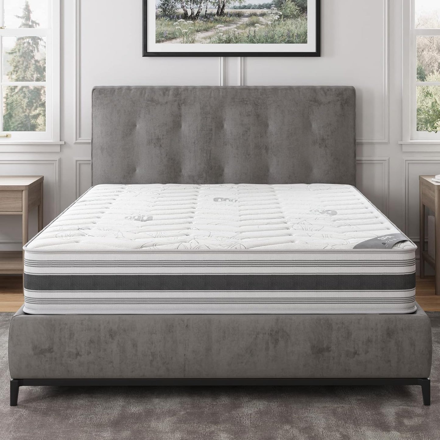 Ottomanson Full 12in Hybrid Mattress for Stress-Free Sleep