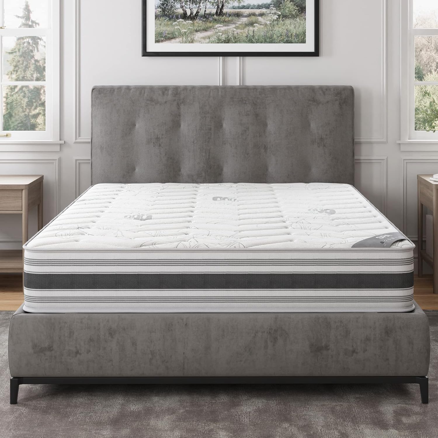 Ottomanson Full 12in Hybrid Mattress for Stress-Free Sleep
