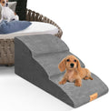 High Density Extended Foam Dog Ramp & Steps 3 Tier - Safer Climb