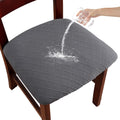 Waterproof Chair Seat Covers Set of 6 - Stretch, Removable, Washable