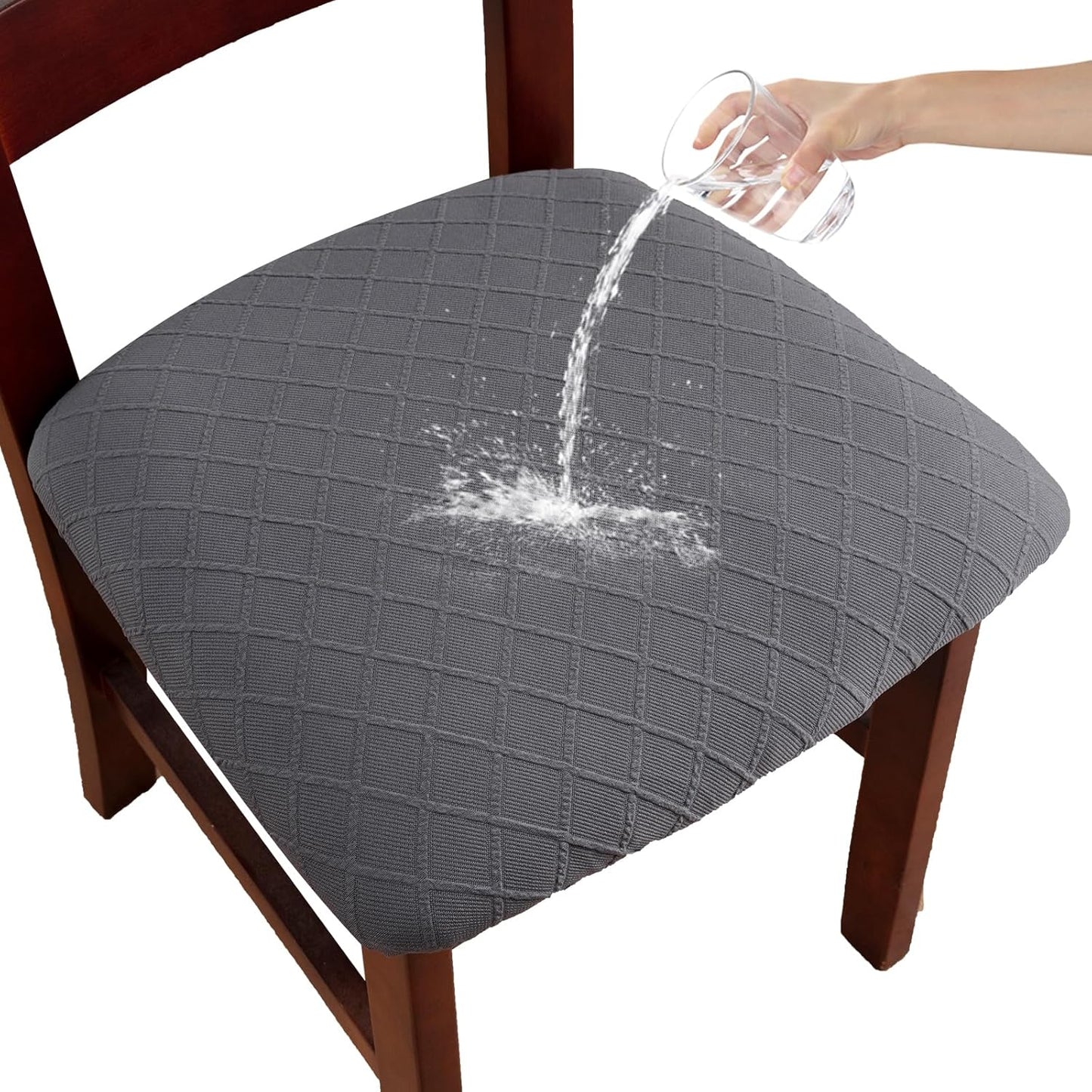 Waterproof Chair Seat Covers Set of 6 for Dining Room Use