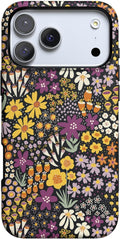 Casely iPhone 17 Pro Case Falling for You Plum Floral - Bold