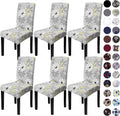 Sufdari Dining Chair Covers - Stretch Parsons Slipcover Set of 6