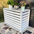 Air Conditioner Fence Aluminum AC Cover 110x60x80cm - Outdoor Privacy