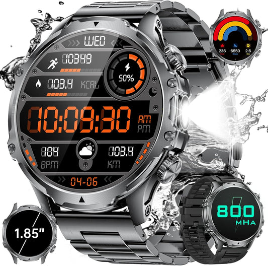 Ultimate Military Smartwatch: 100+ Sports Tracker by HIRREO