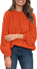Fall Sweaters for Women 2025 Fashion Long Sleeve Casual Knit