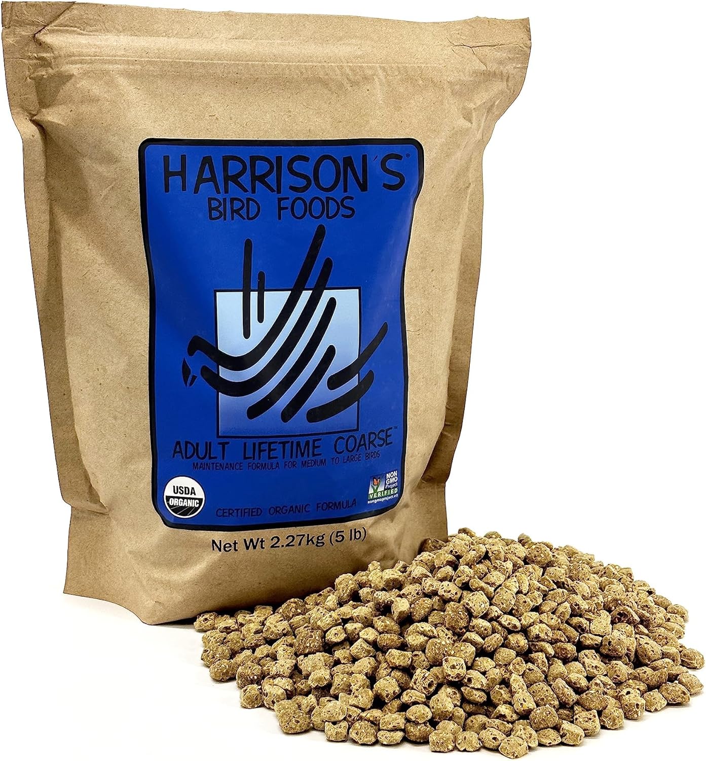 Harrison's Bird Foods Adult Lifetime Coarse for Healthy Birds