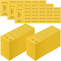 Dark Yellow Raffle Ticket Sheets 2000 Tickets - 25 Bid Per Sheet