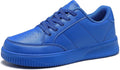 Kids Leather Breathable Knit Running Sneakers for Boys Girls