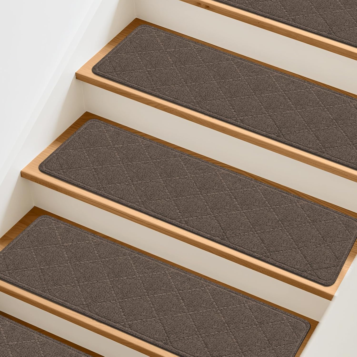 Non-Slip Stair Treads for Wooden Steps - 15 Pack, 8in x 30in