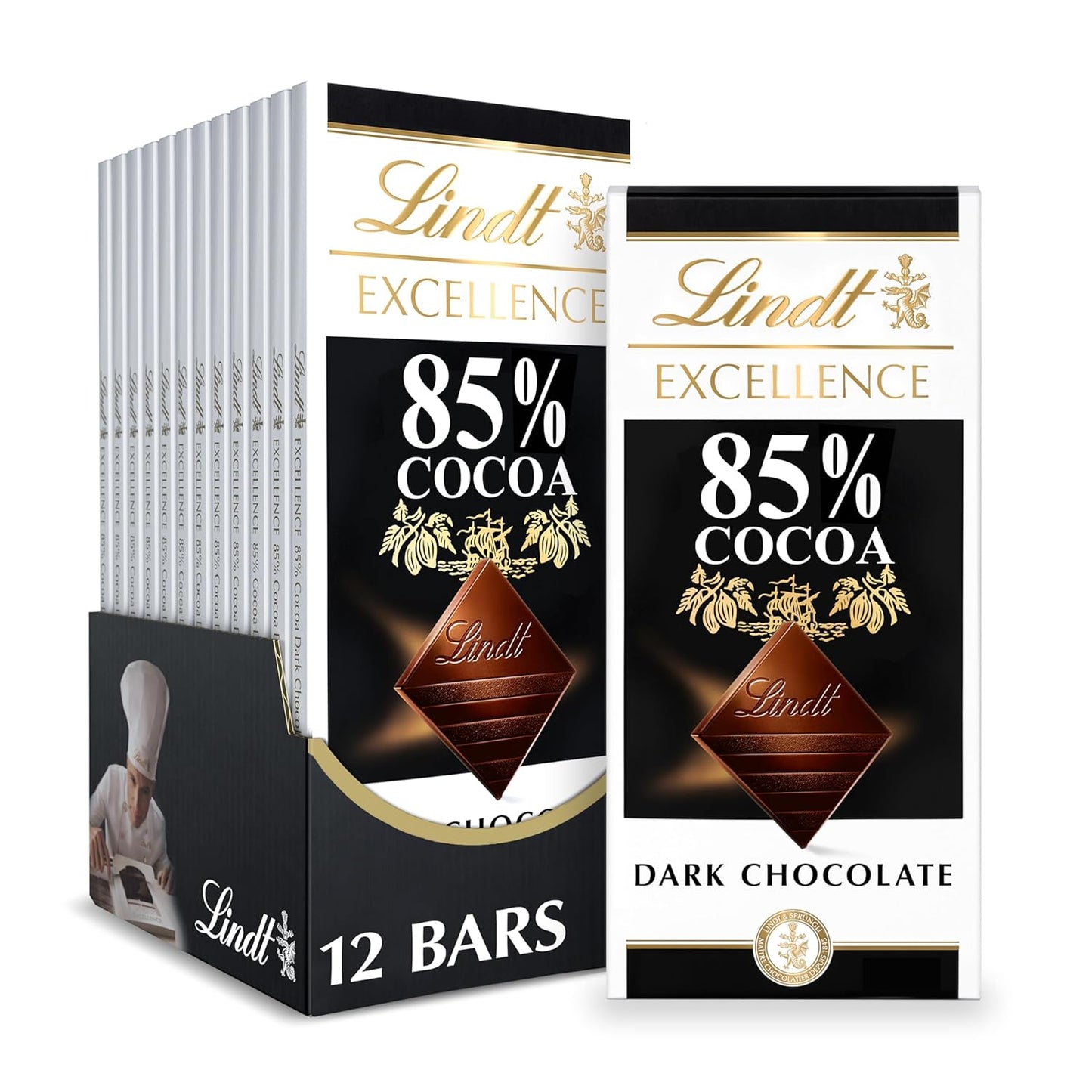 Lindt EXCELLENCE 85% Cocoa Dark Chocolate Candy Bar Review