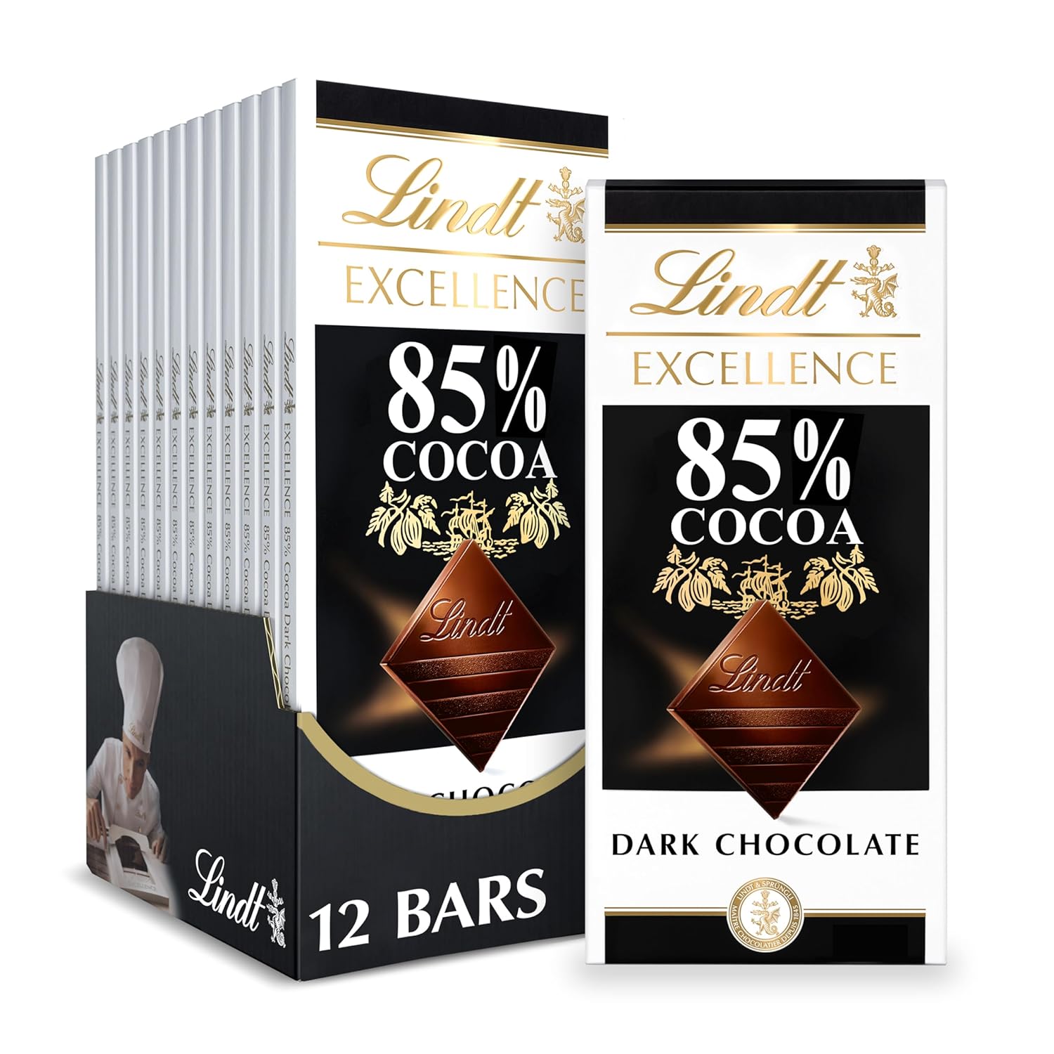 Lindt EXCELLENCE 85% Cocoa Dark Chocolate Candy Bar Review
