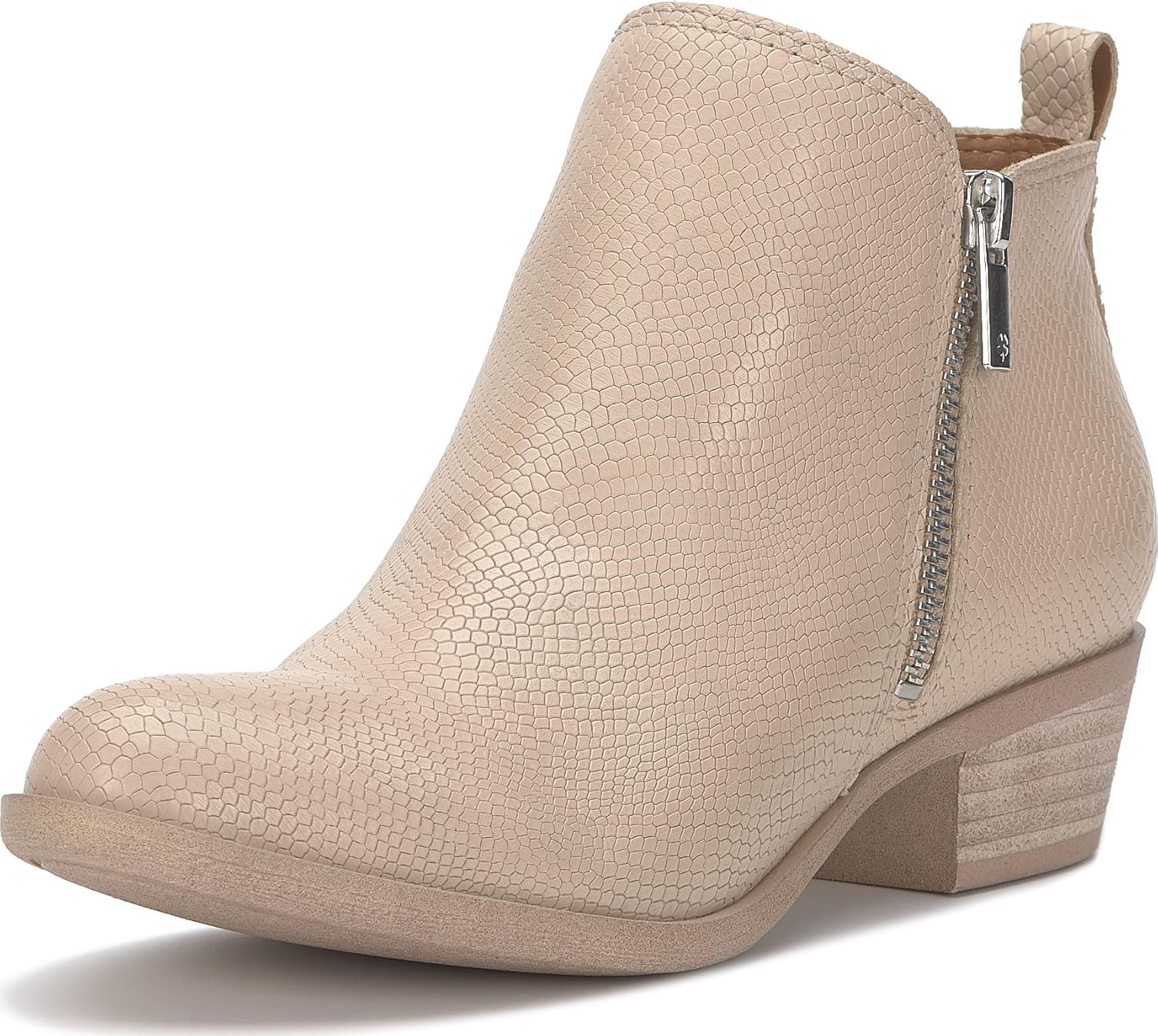 Lucky Brand Women's Basel Ankle Bootie with Stylish Metal Zipper