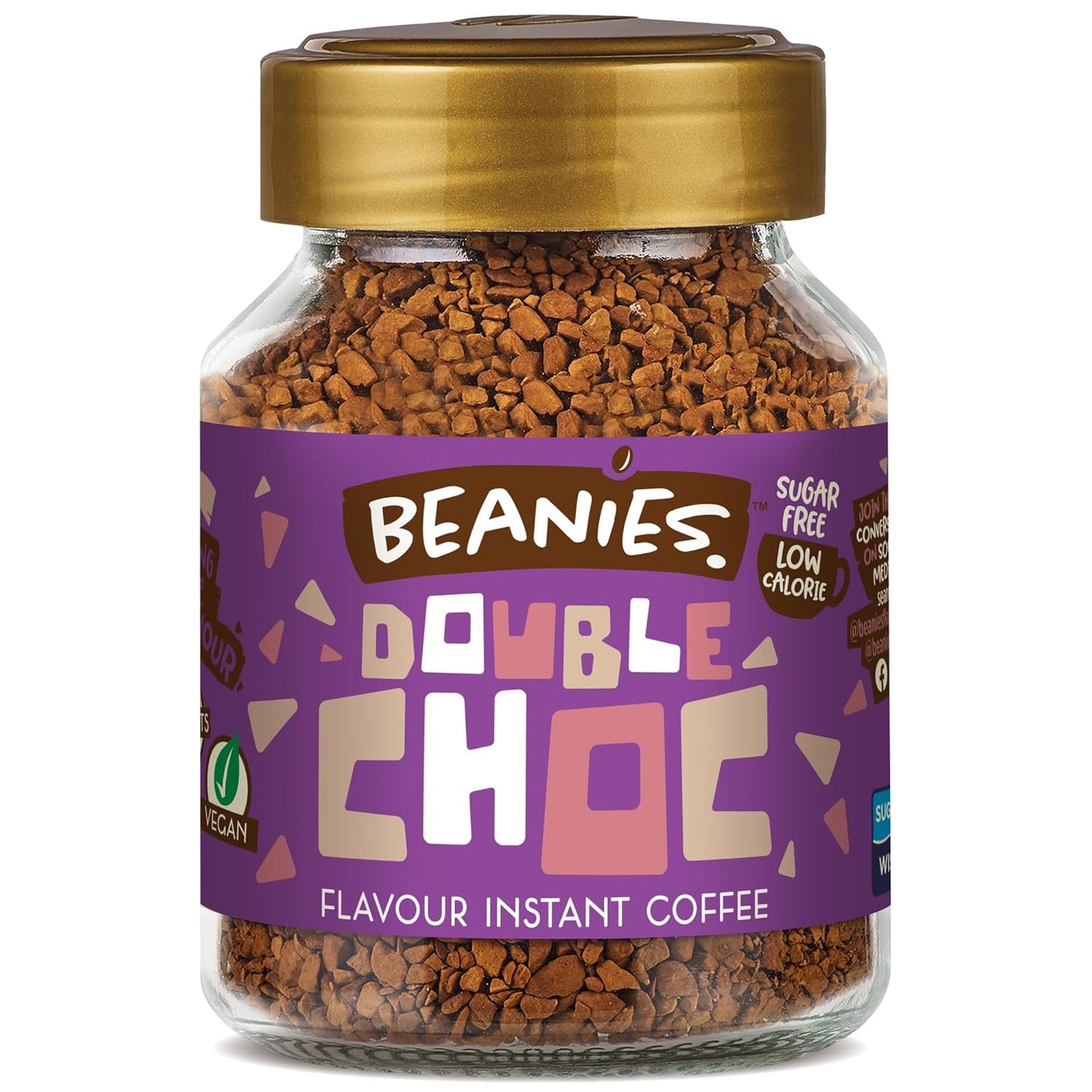 Beanies Double Chocolate Instant Coffee - Bold Flavor, Sugar-Free