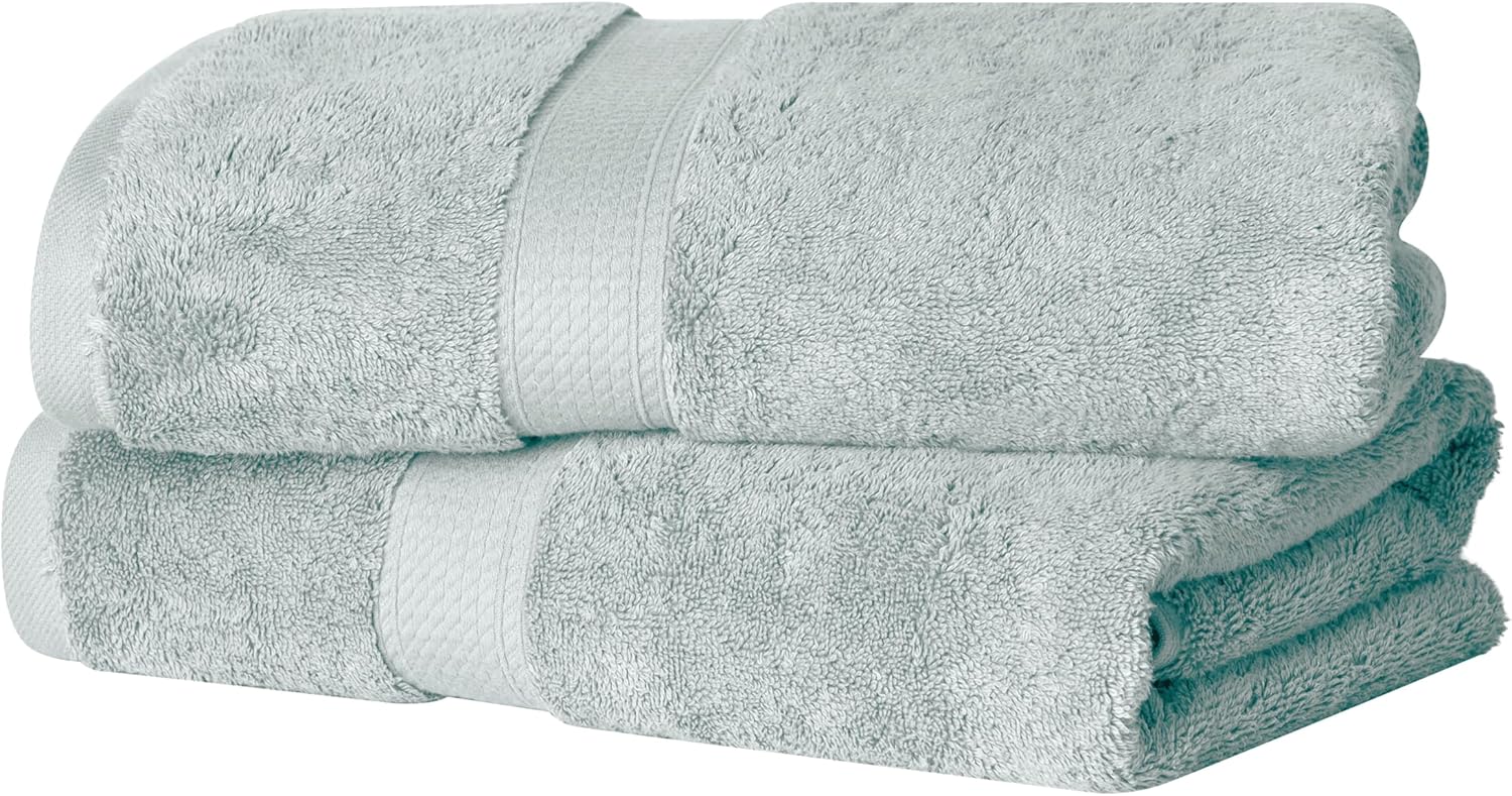 Superior Egyptian Cotton Pile Bath Towel Set of 2 for Luxury