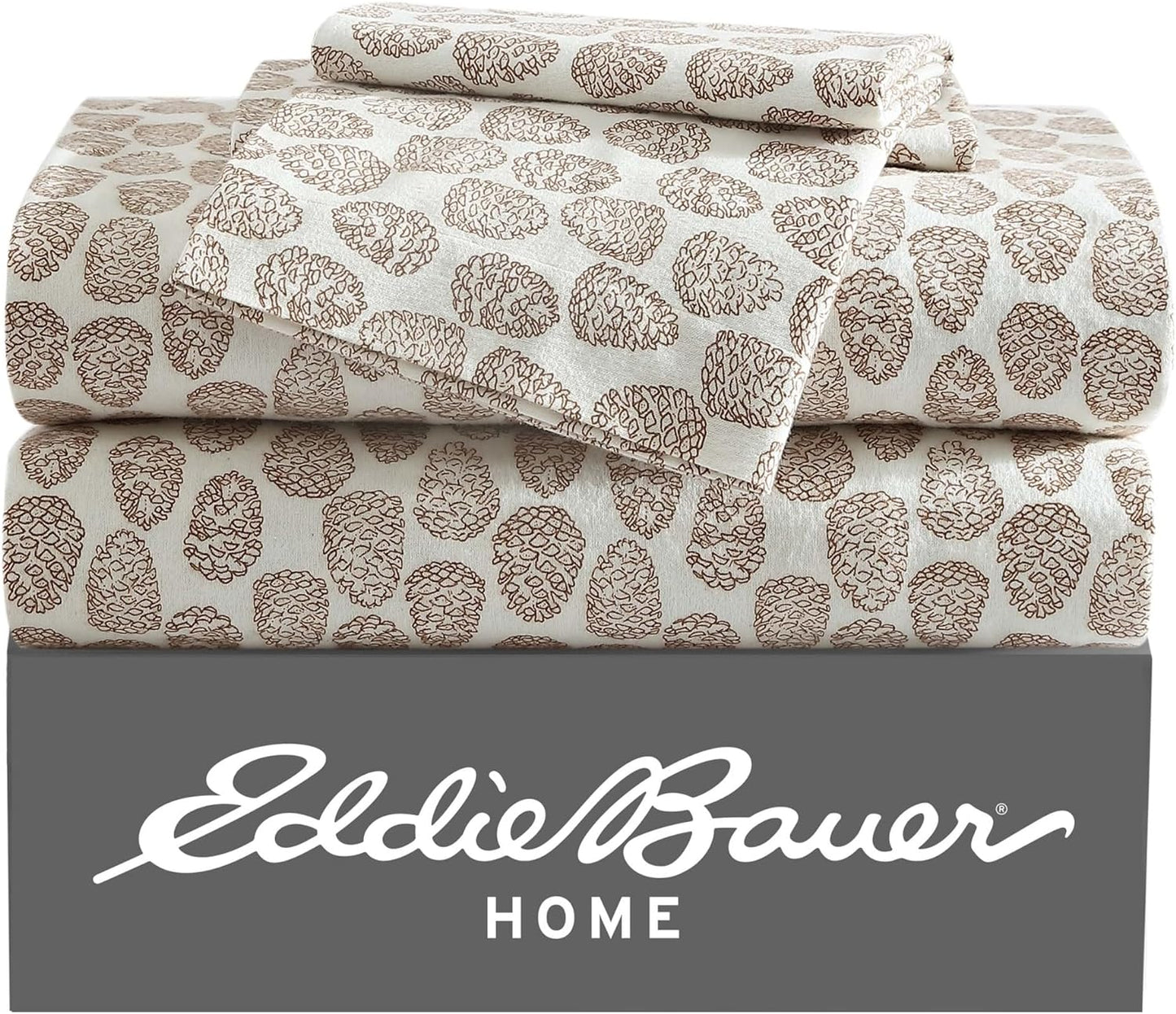 Eddie Bauer Twin Sheets Set in Cozy Cotton Flannel for Comfort