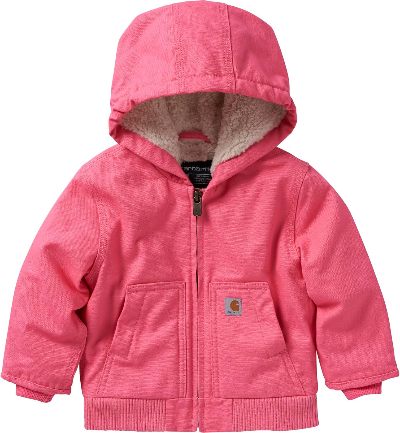 Carhartt Baby Girls Sherpa-lined Hooded Canvas Zip-up Jacket Review