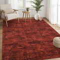 Area Rug 5x7 Red Machine Washable Rug for Living Room - Non-Slip