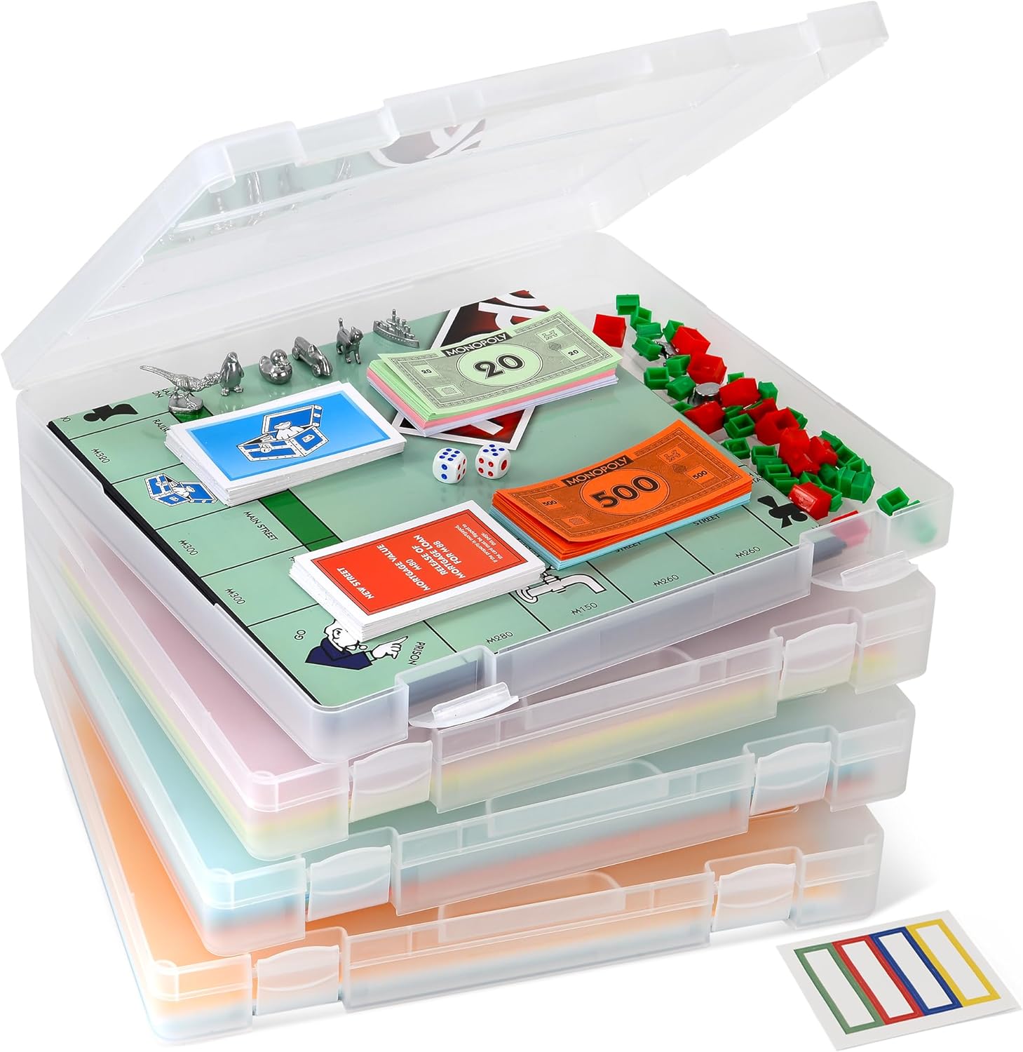 4-Pack Art & Craft Organizer Storage Case for All Your Needs