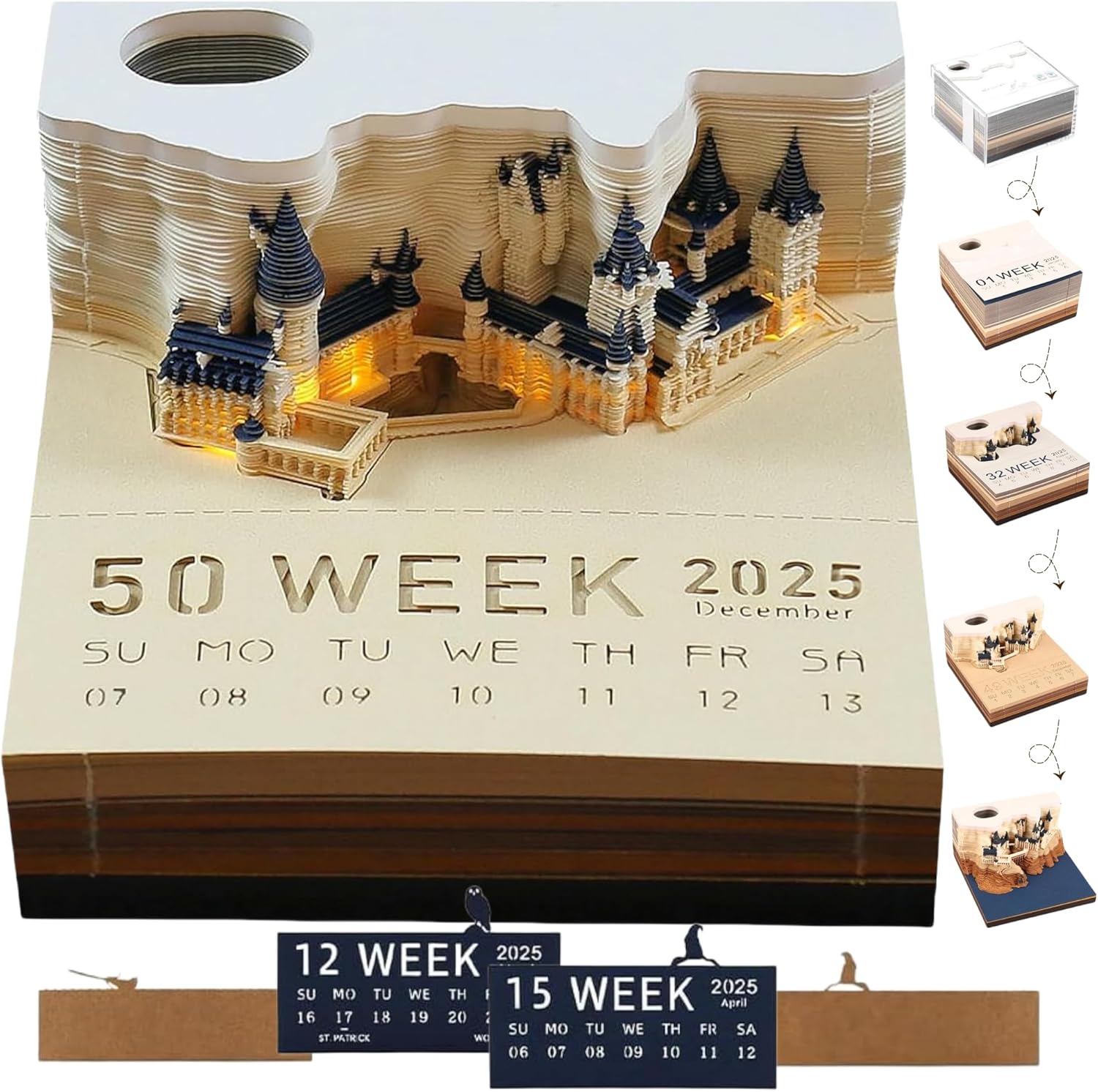 2025 3D Desk Calendar - Stunning Design, Precise Planning