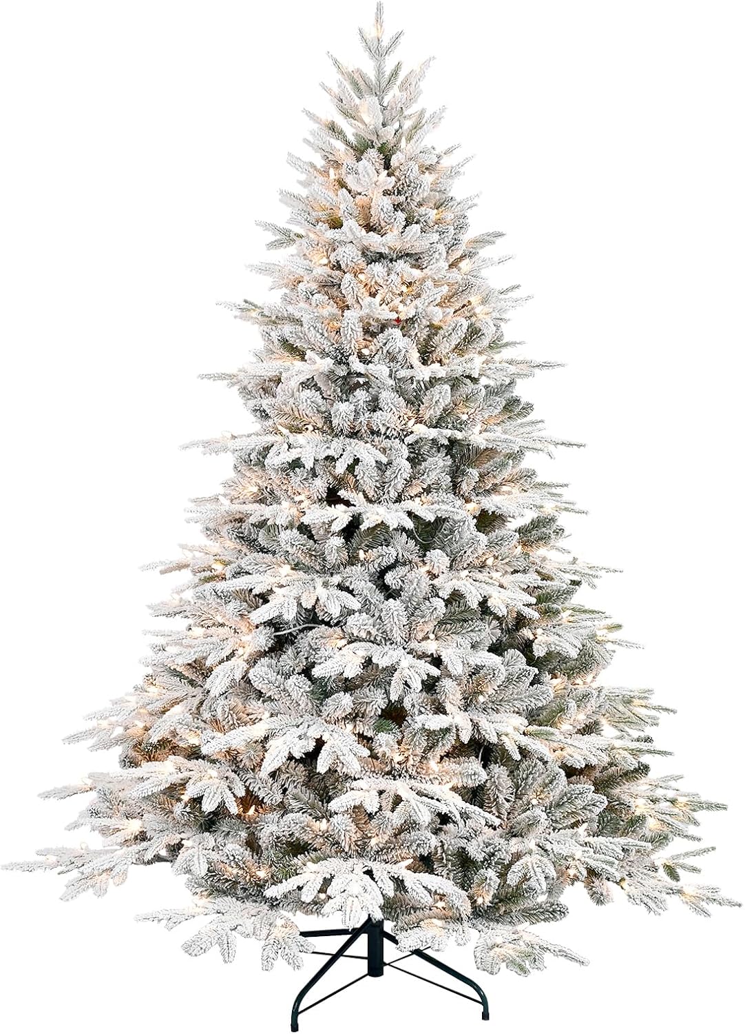 4ft Prelit Flocked Artificial Christmas Tree for Holiday Decor