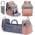 Baby Diaper Bag Backpack Large Capacity Baby Pink - Changing Station