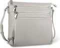Genuine Leather Crossbody Bag with RFID Wallet for Women
