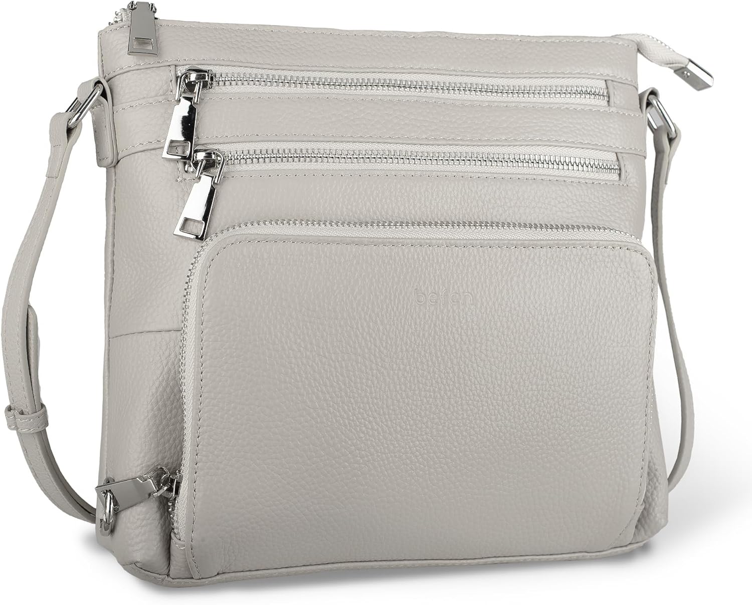 Genuine Leather Crossbody Bag with RFID Wallet for Women