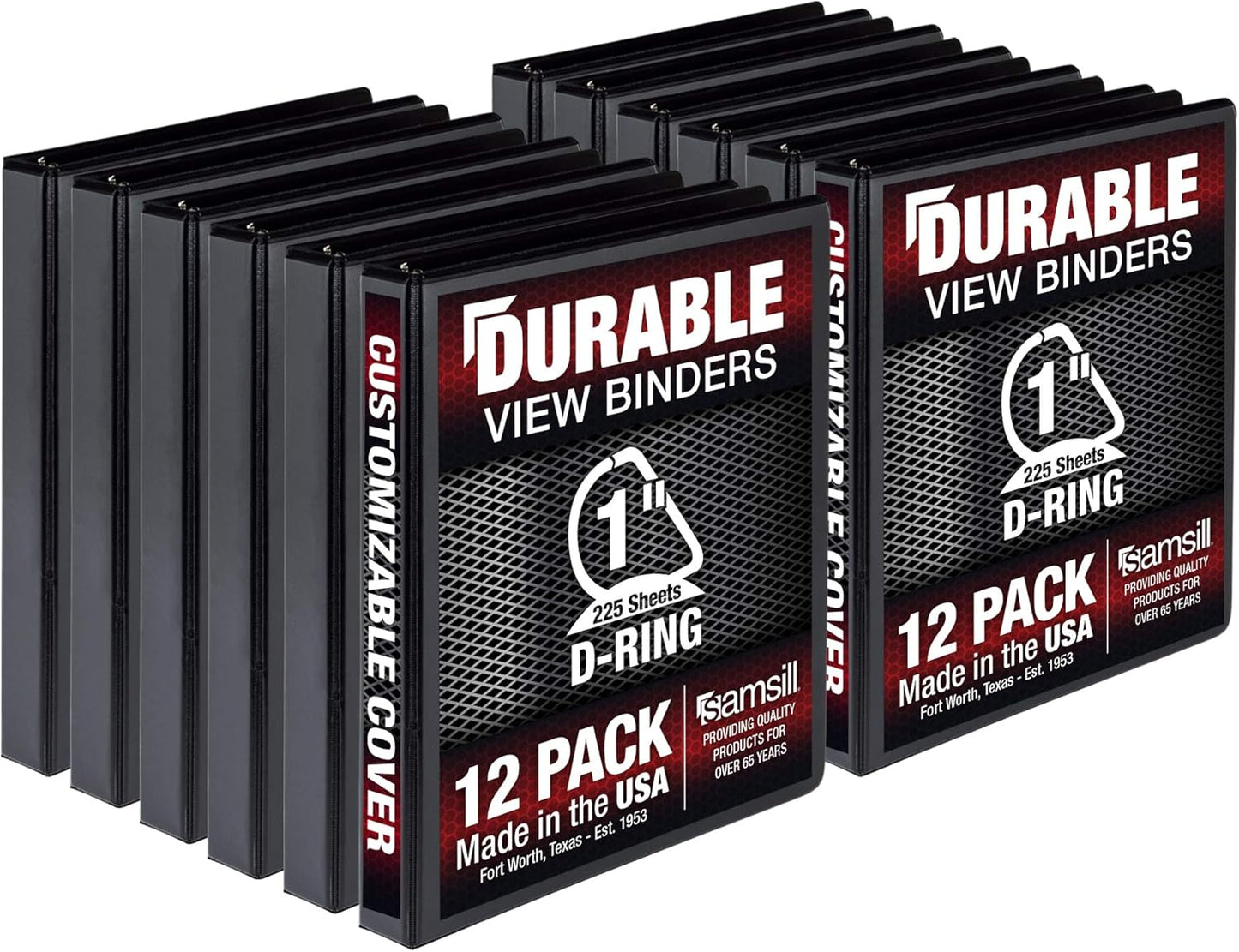Durable 1 Inch 3 Ring Binder for Heavy-Duty Document Storage