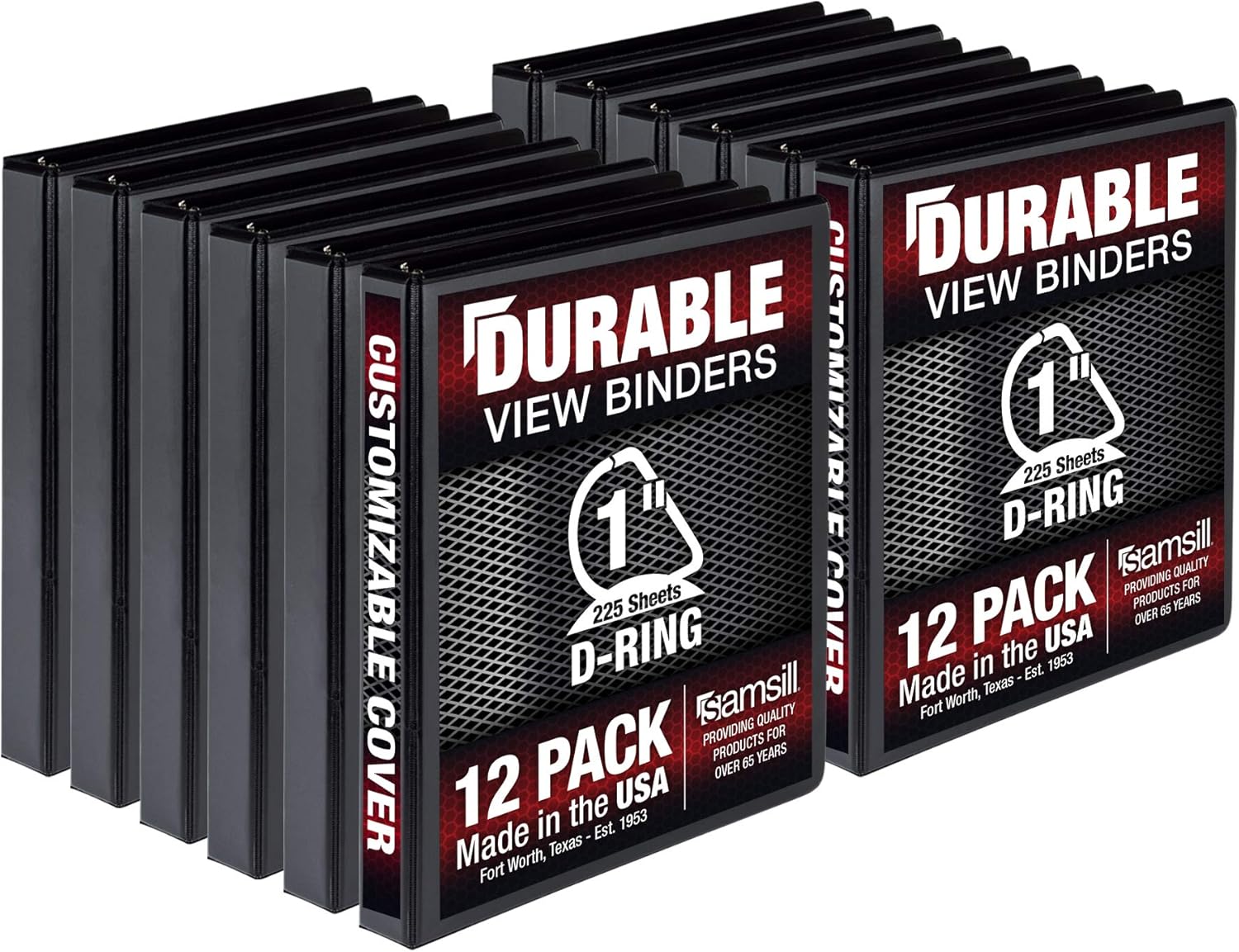 Durable 1 Inch 3 Ring Binder for Heavy-Duty Document Storage