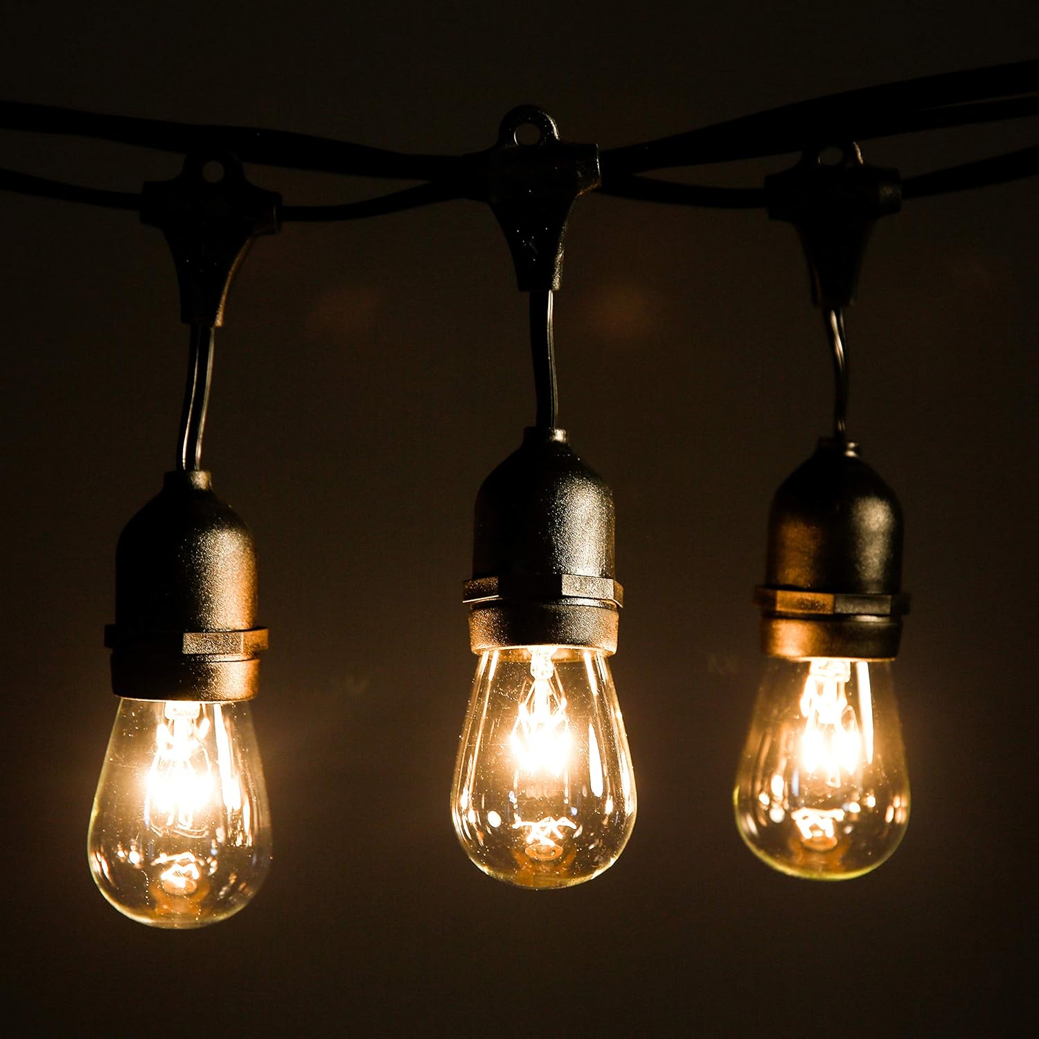 24 Foot Outdoor Commercial String Lights for Vintage Lighting