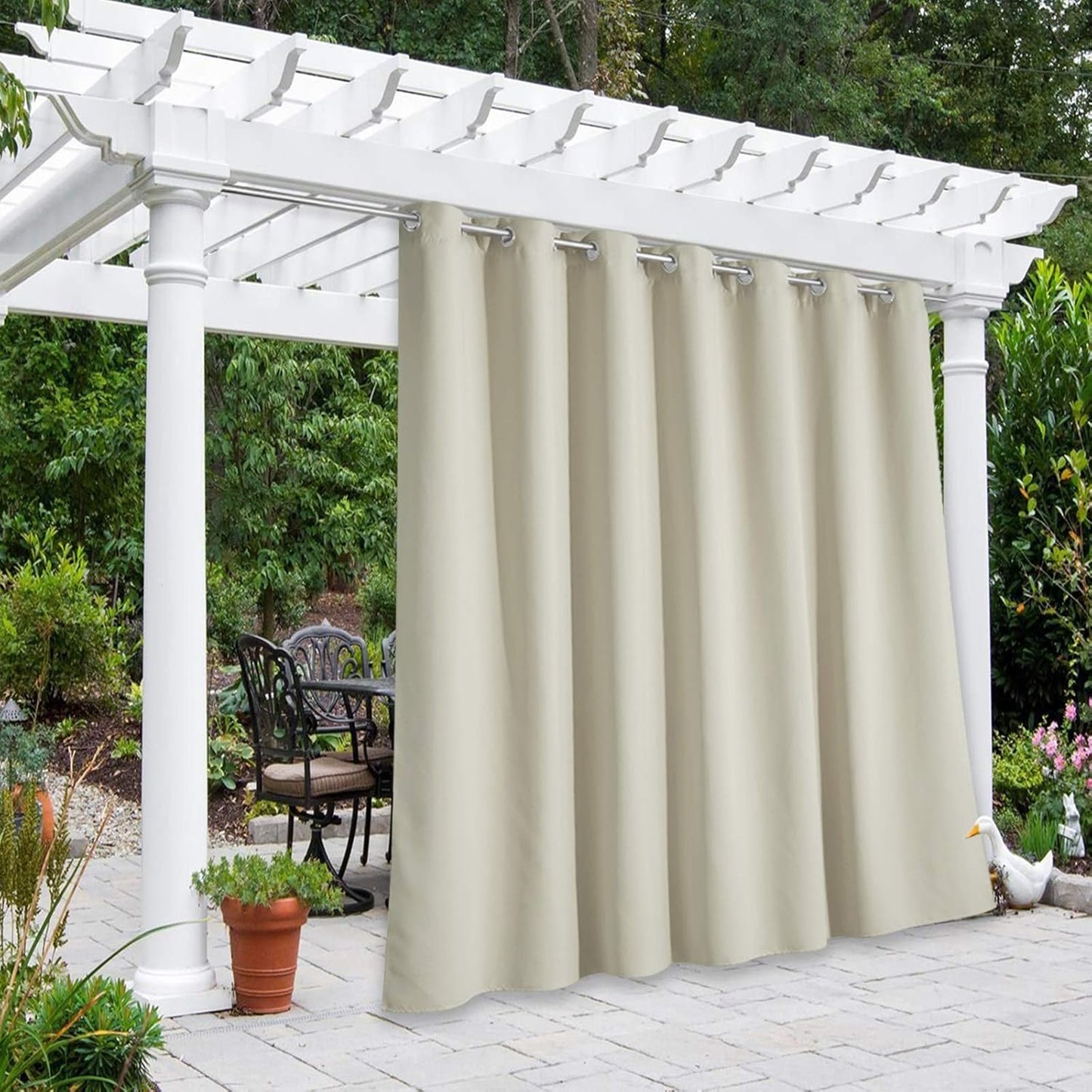 NICETOWN Outdoor Divider Curtain Waterproof for Patio 84 in