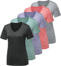 CE' CERDR Workout Shirts for Women 5/7 Pack - Moisture Wicking